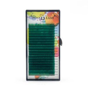 پالت مژه سبز پونی لش