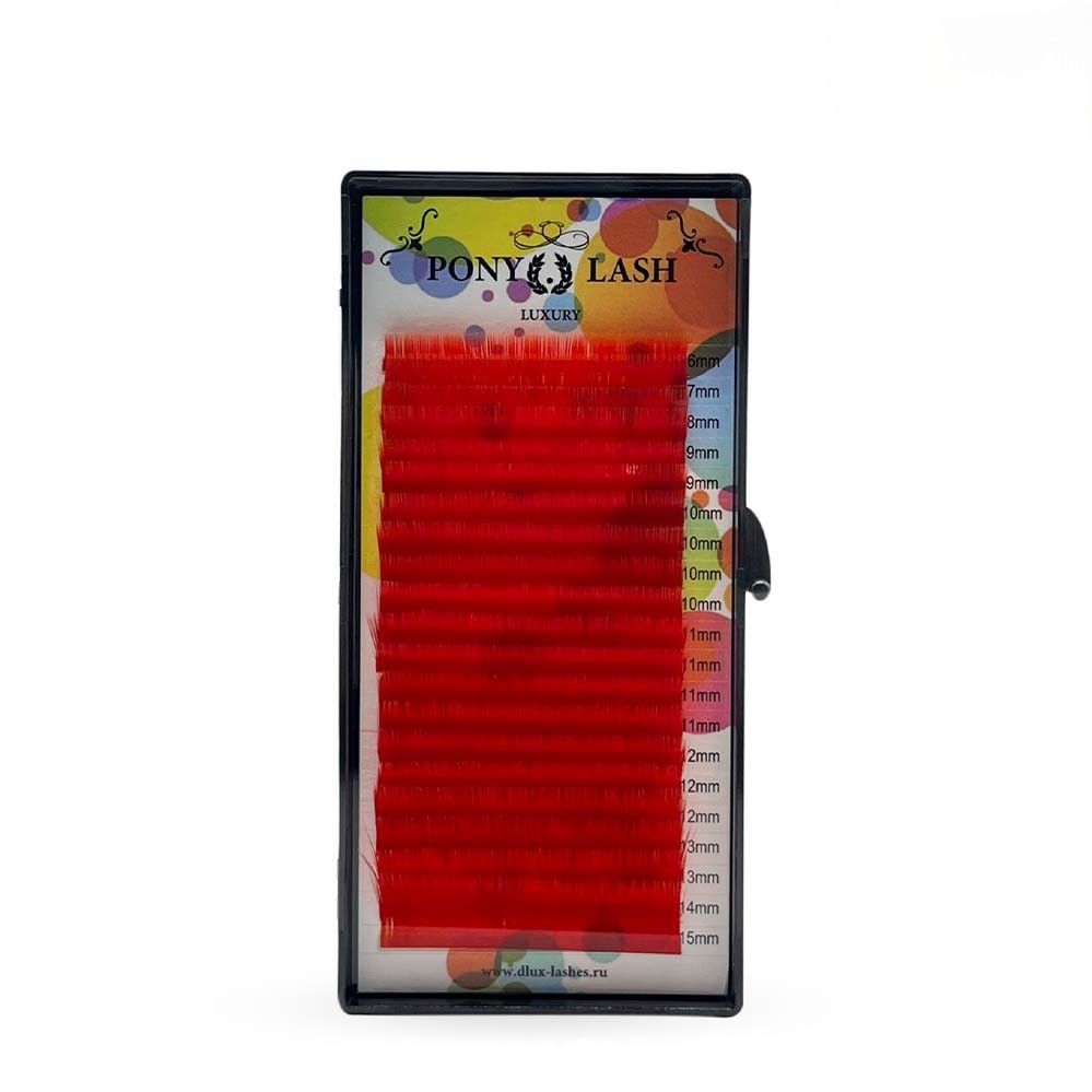 پالت مژه قرمز پونی لش پالت مژه قرمز پونی لش