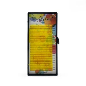 پالت مژه زرد پونی لش